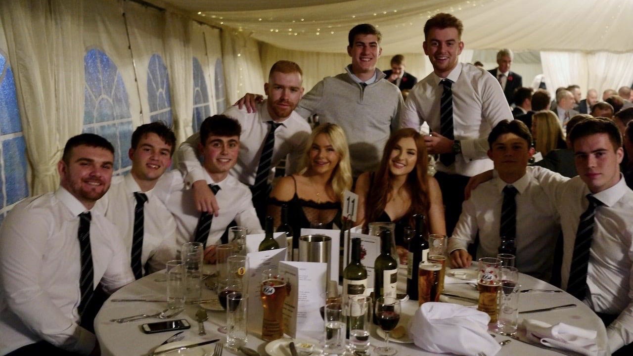 Recent leavers at an Annual Reunion Dinner